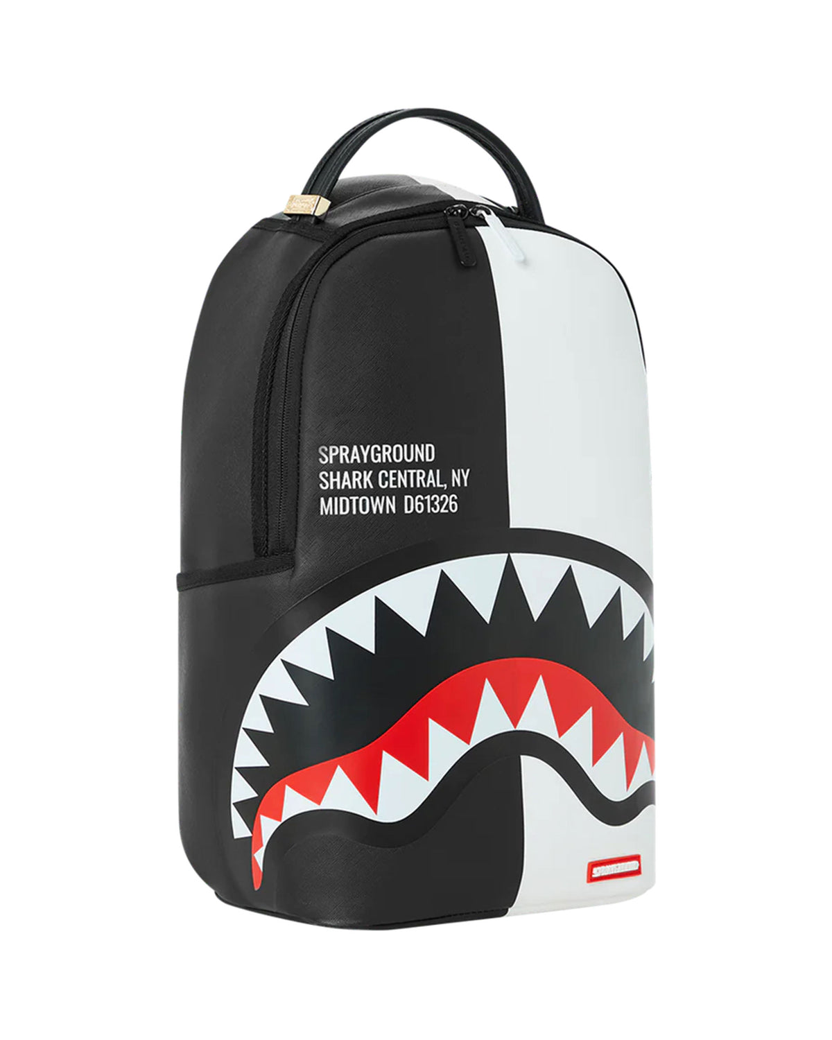 Sprayground Shark Central 2.0 Split Black White Backpack