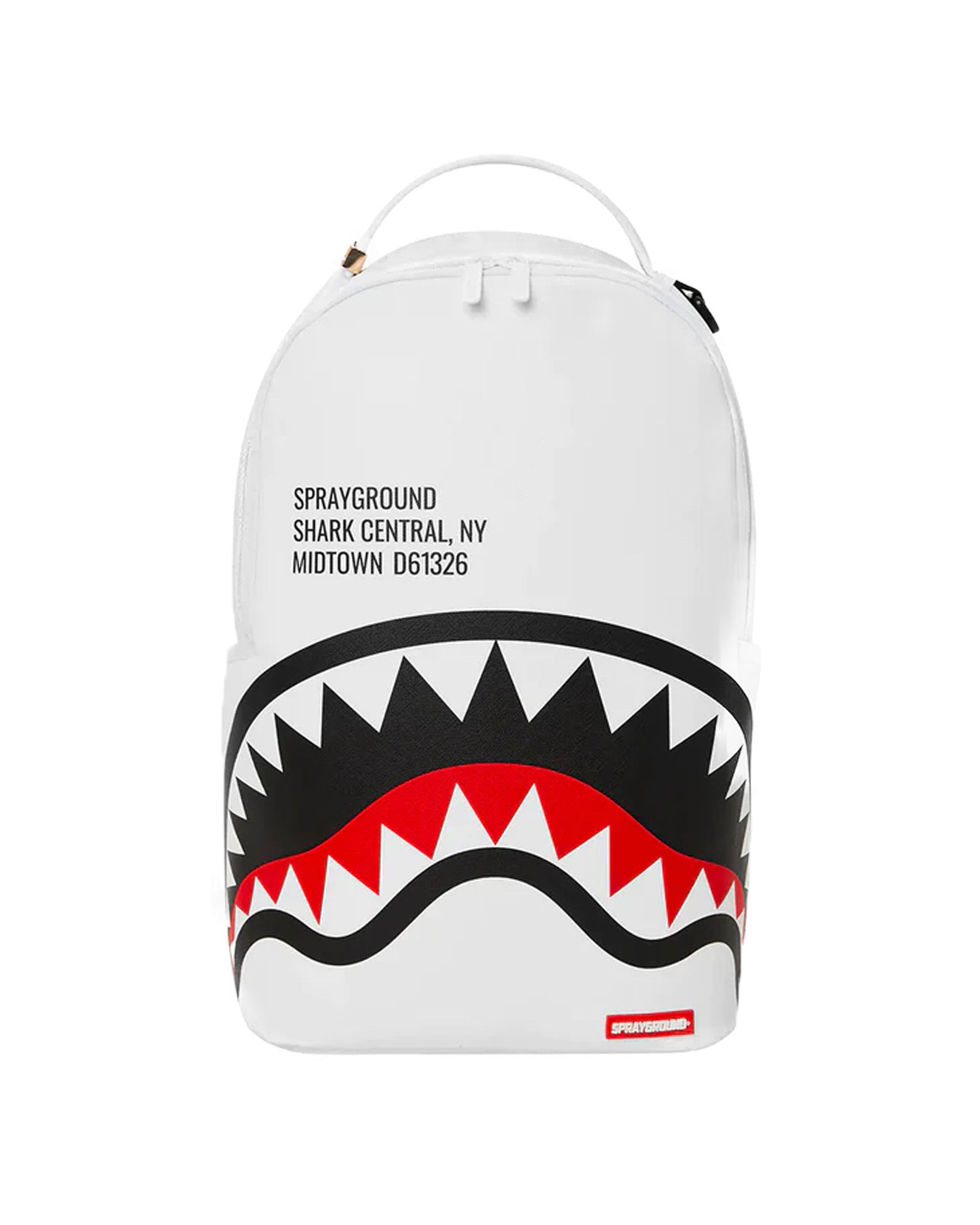 Sprayground Shark Central 2.0 White Backpack