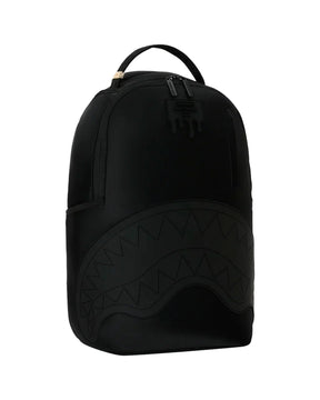 Sprayground Shark Central Blacked Out Embossed Nylon Backpack Black