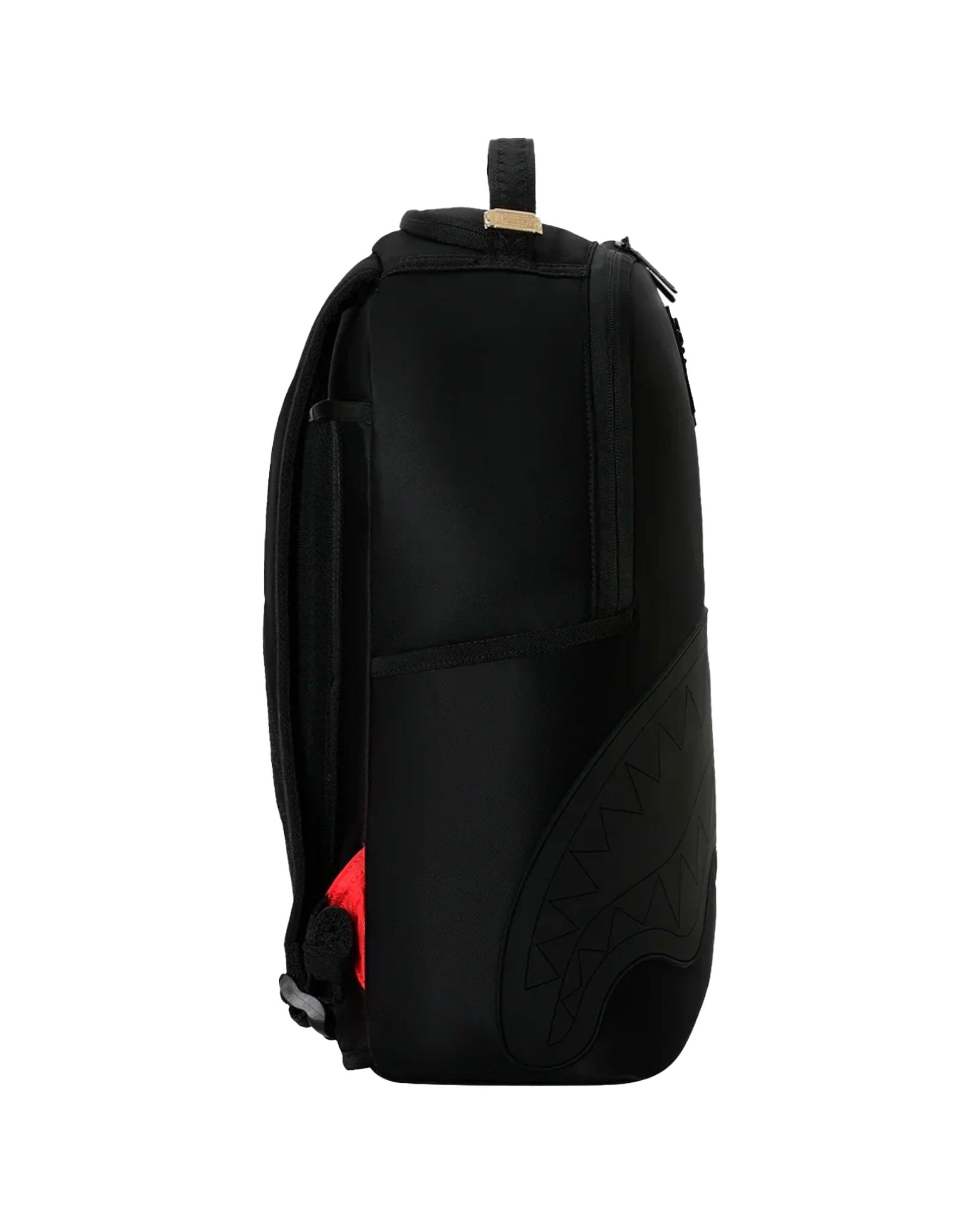 Sprayground Shark Central Blacked Out Embossed Nylon Backpack Black