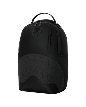 Sprayground Shark Central Blacked Out Embossed Nylon Backpack Black