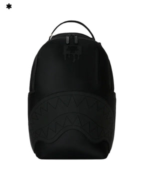 Sprayground Shark Central Blacked Out Embossed Nylon Backpack Black
