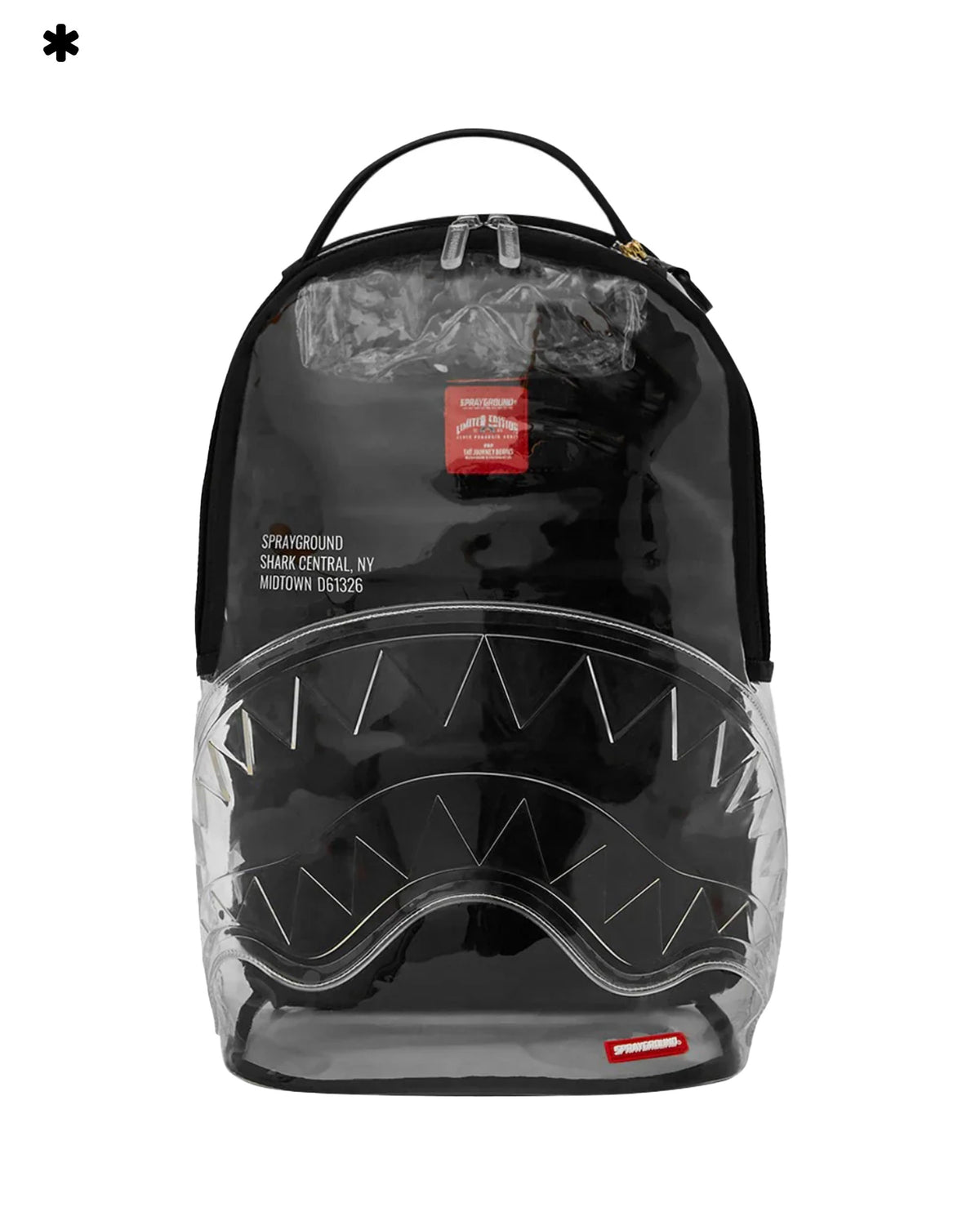 Sprayground Shark Central Clear Dlxsv Backpack Blackpanel