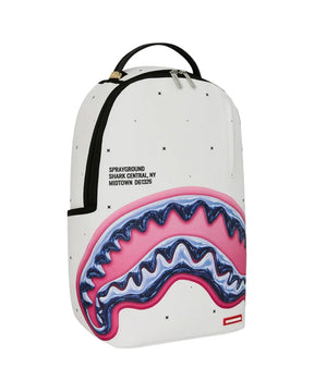 Sprayground Shark Central Liquid Chrome Backpack