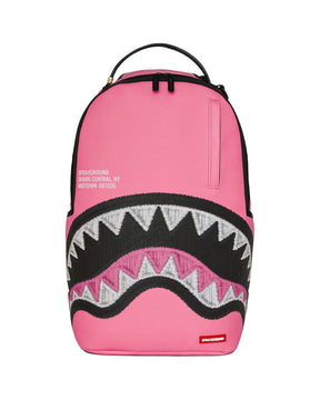 Sprayground Shark Central Pink Embroidered Shark Backpack