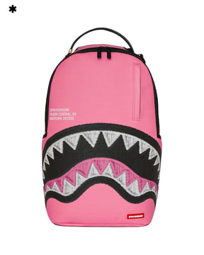 Sprayground Shark Central Pink Embroidered Shark Backpack