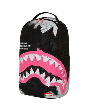 Sprayground Shark Central Sorbet Hand Painted Dlx-Cotton Backpack