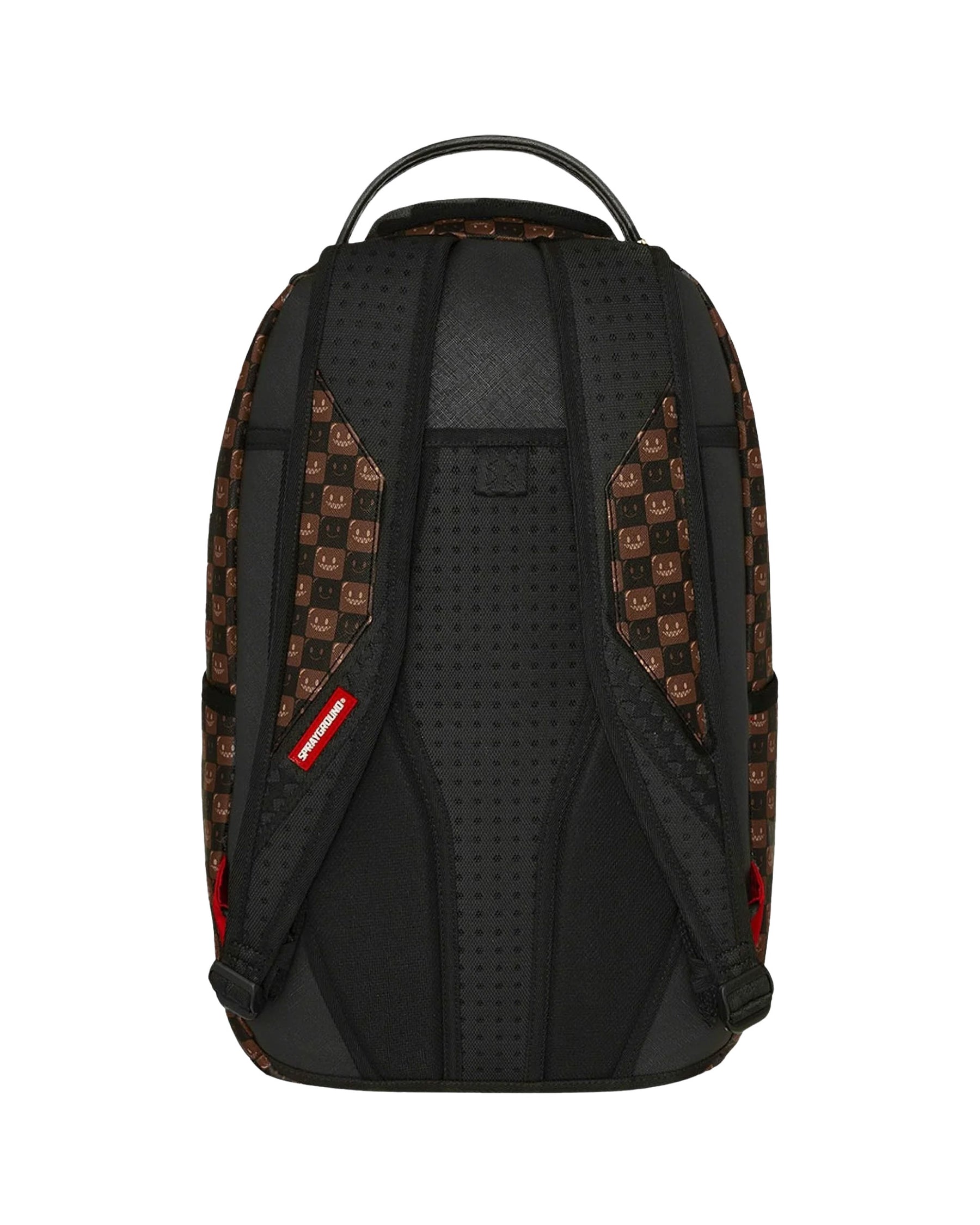 Sprayground Sharks In Paris Wtf Bubble Brown Check Backpack