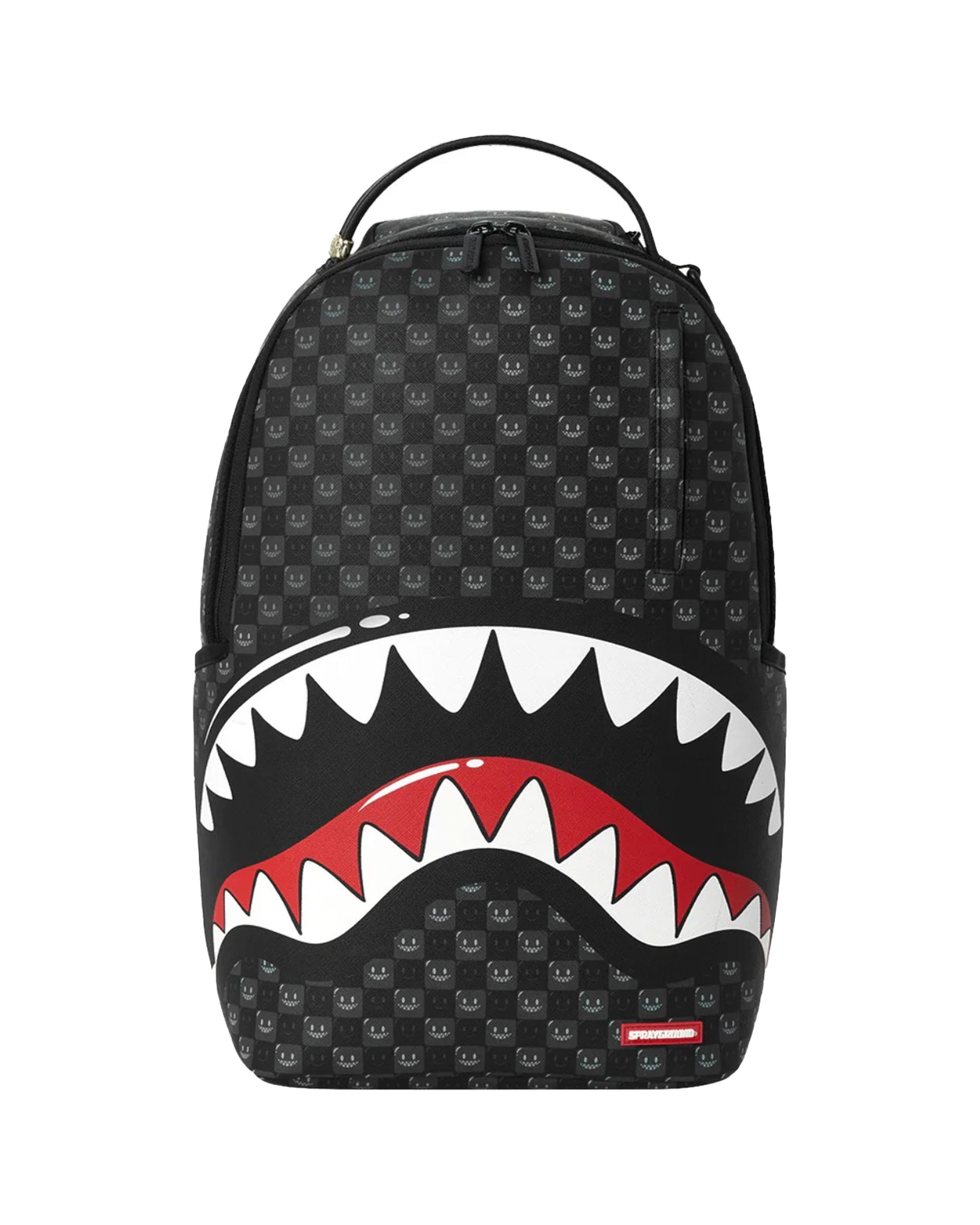 Sprayground Sharks In Paris Wtf Bubbly Black Check Backpack Nero