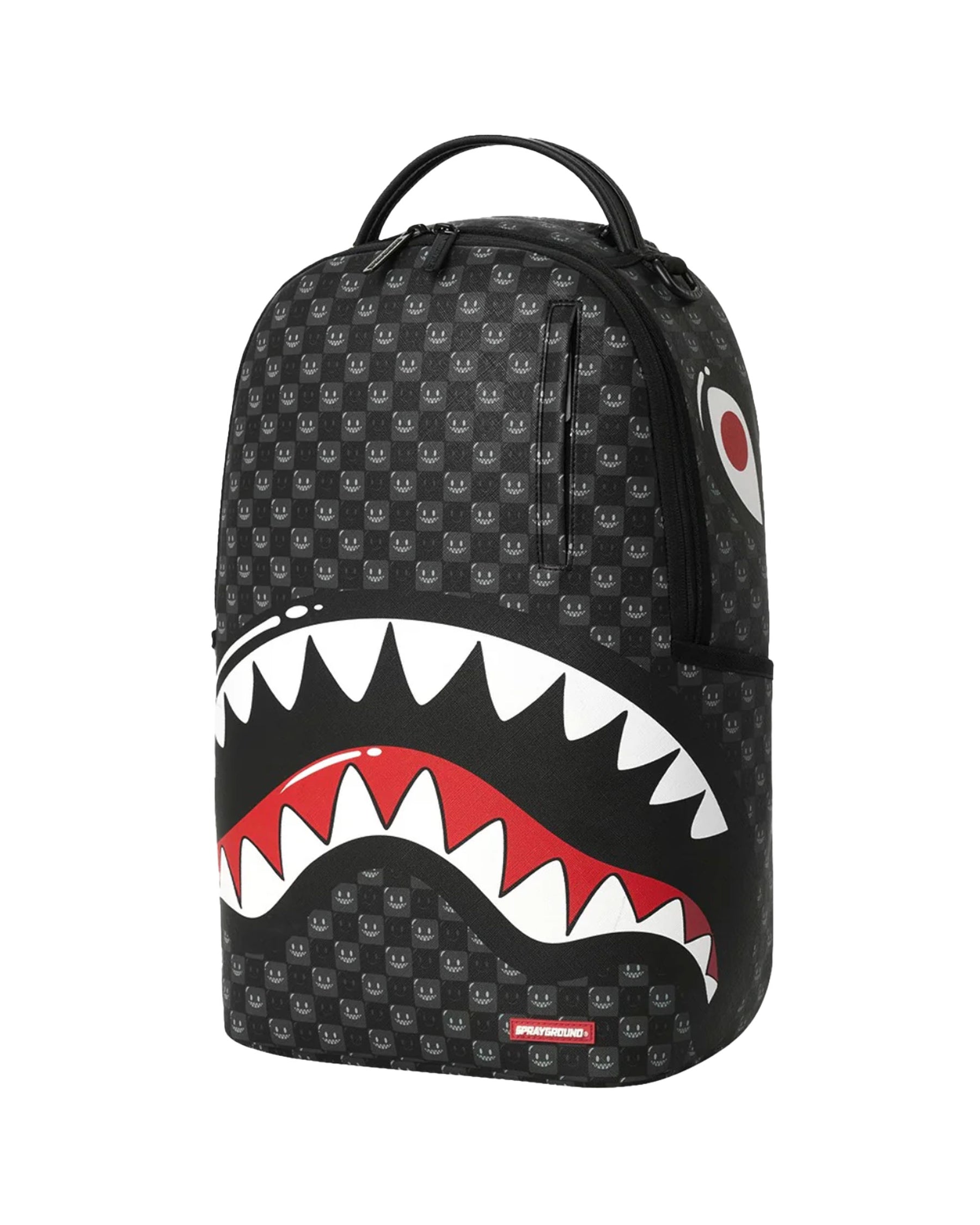 Sprayground Sharks In Paris Wtf Bubbly Black Check Backpack Nero