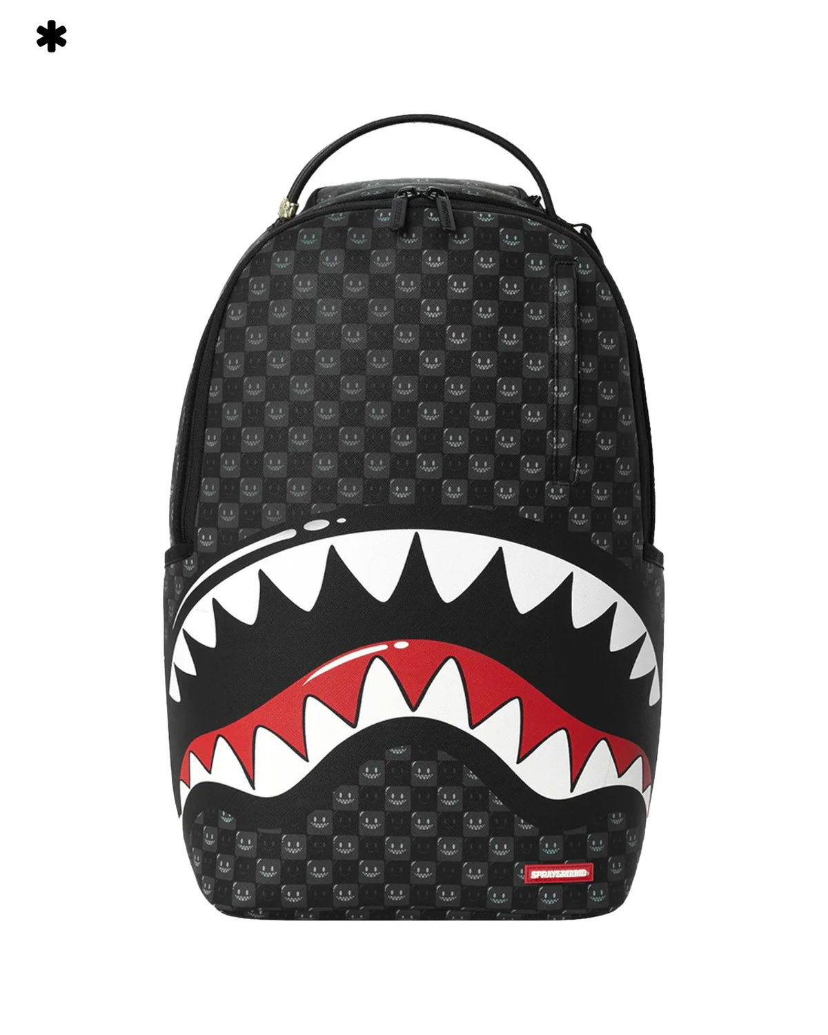 Sprayground Sharks In Paris Wtf Bubbly Black Check Backpack Black