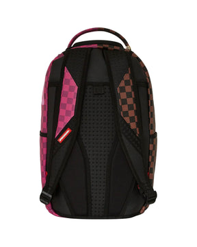 Sprayground Split Sip Pink Check Dlxsv Backpack