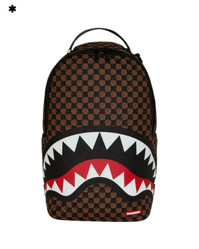 Sprayground Sharks In Paris Pyramid Brown Backpack