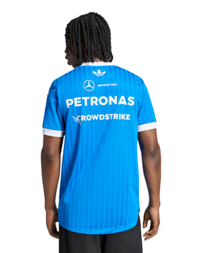 T-Shirt Adidas Mercedes-Amg Petronas Formula 1 Team Blue Wonder Authentic Driver Jersey