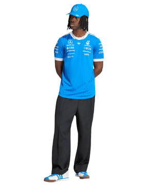 T-Shirt Adidas Mercedes-Amg Petronas Formula 1 Team Blue Wonder Authentic Driver Jersey