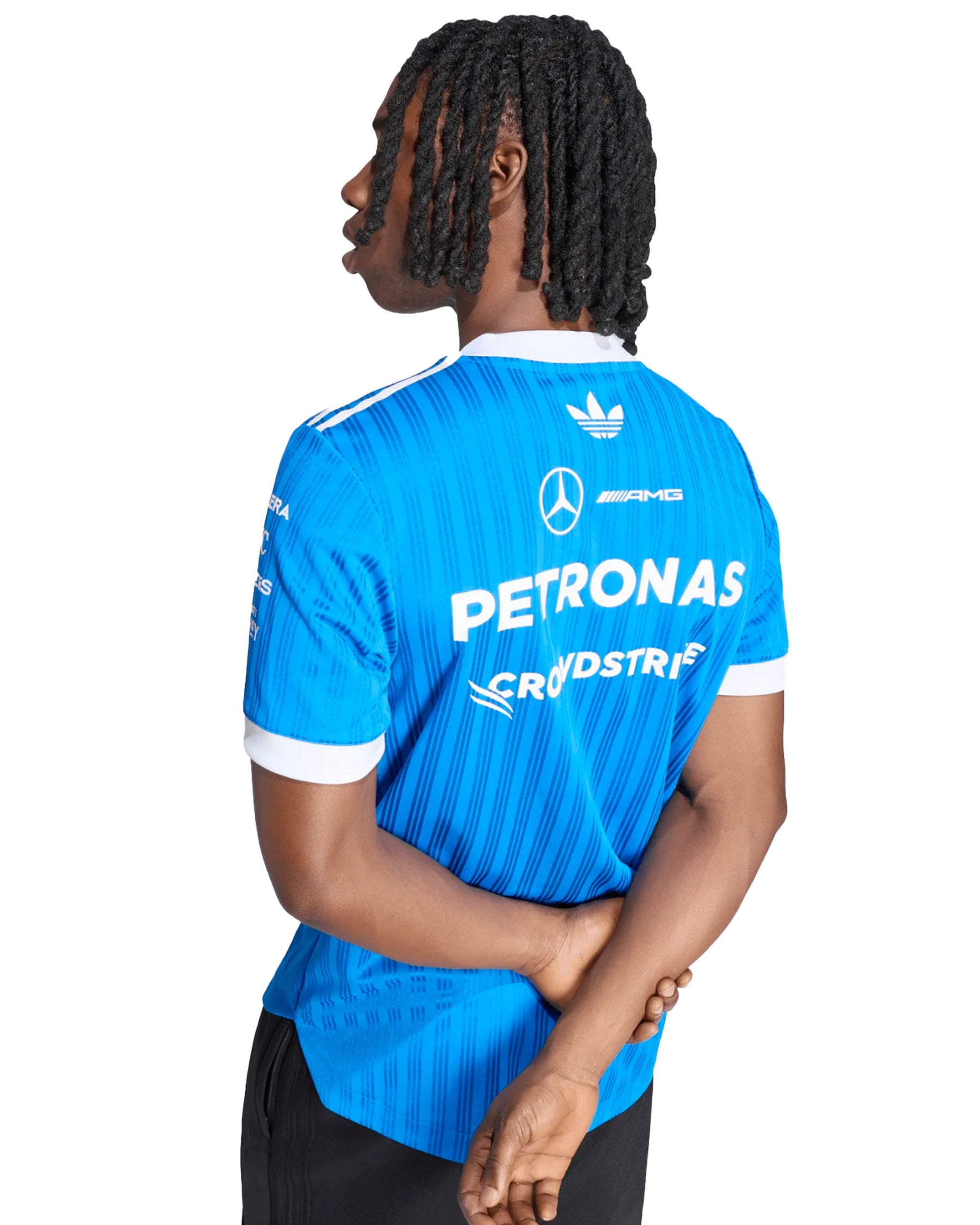 T-Shirt Adidas Mercedes-Amg Petronas Formula 1 Team Blue Wonder Authentic Driver Jersey