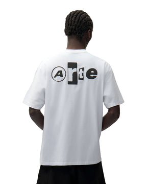 T-Shirt Back Collage Bianco