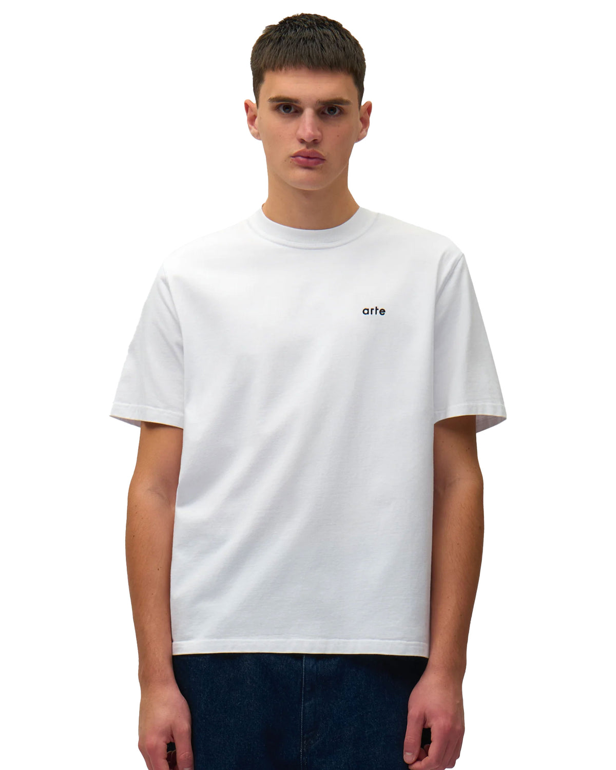 T-Shirt Arte Antwerp Back Poster Bianco Fuxia