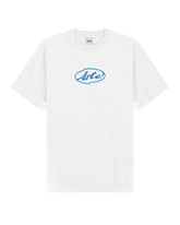 T-Shirt Arte Antwerp Circle Logo Bianco Celeste