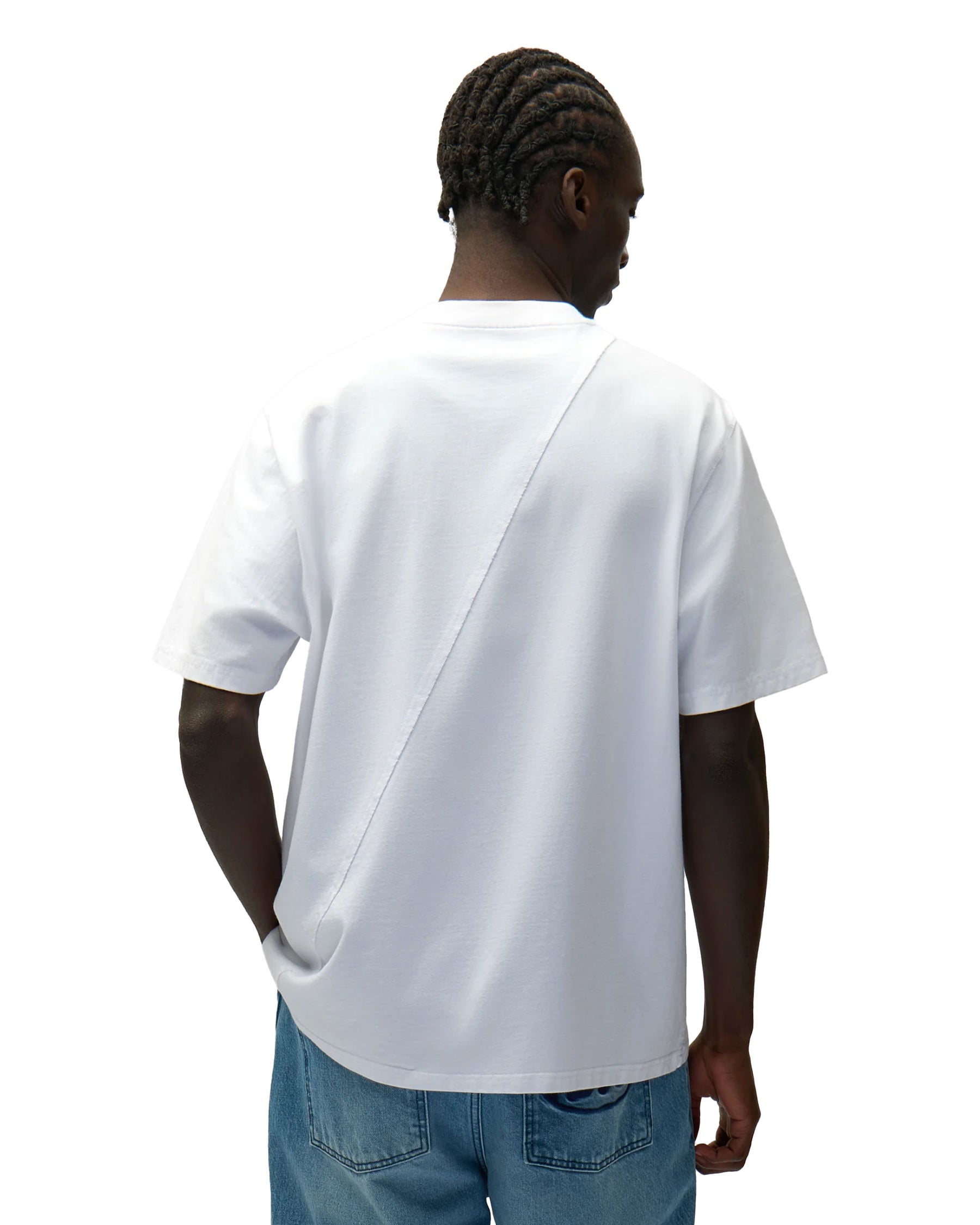 T-Shirt Arte Antwerp Circle Logo Bianco Celeste