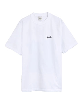 T-Shirt Arte Antwerp Elements Print Tee Bianco