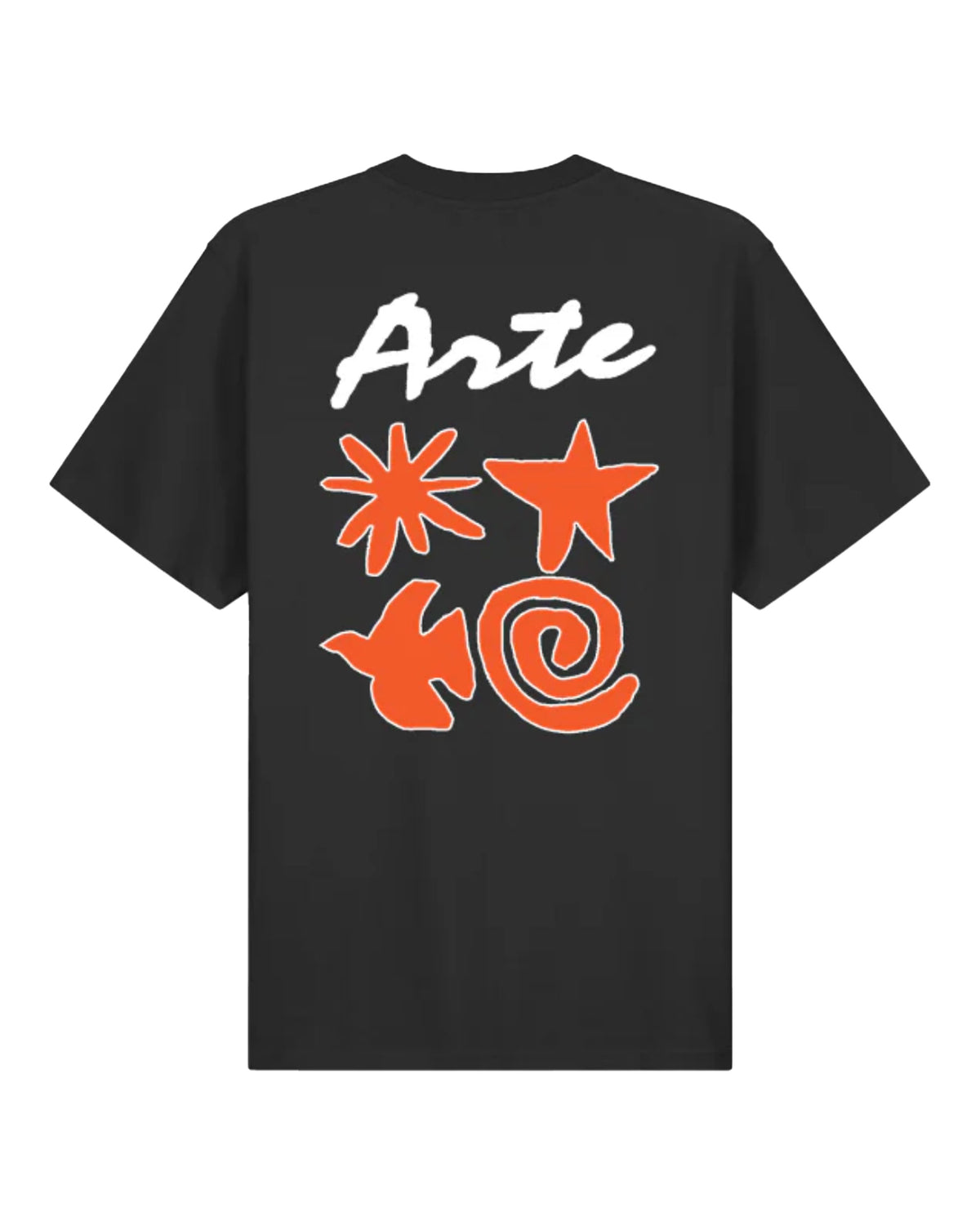 T-Shirt Arte Antwerp Elements Print Tee Nero