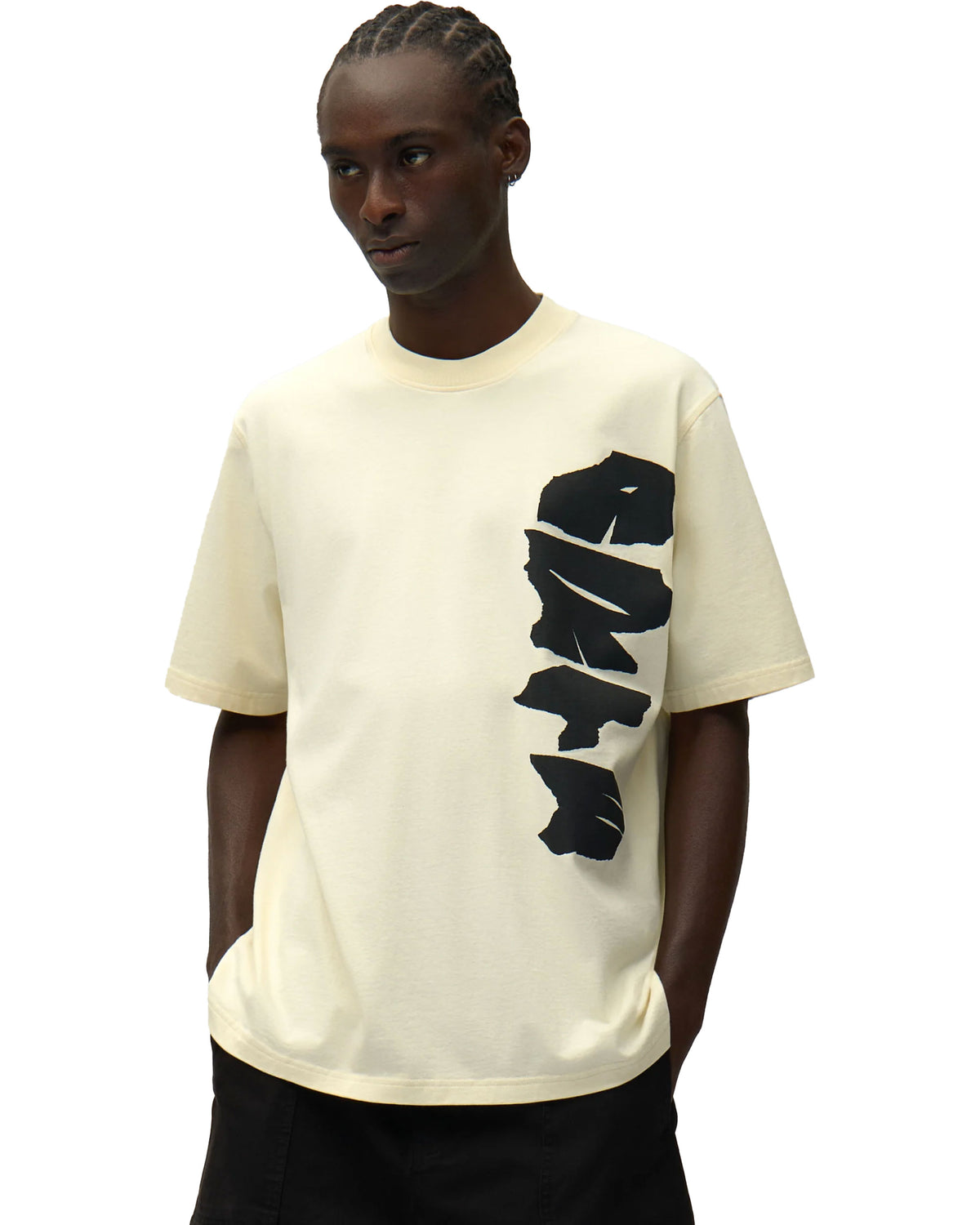 T-Shirt Side Logo Crema