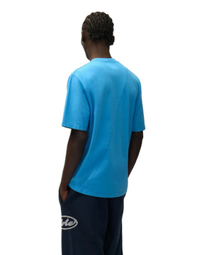 T-Shirt Arte Circle Logo Blu Celeste
