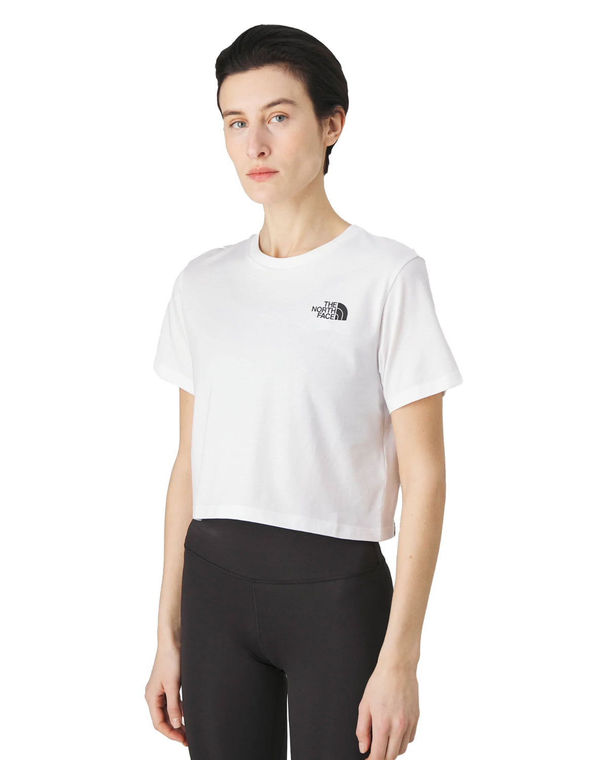 T-Shirt Crop Donna The North Face Simple Dome Bianco