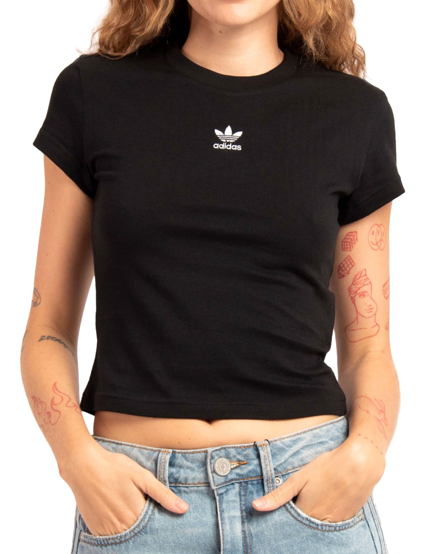 Adidas Essential Logo Women's T-Shirt Black