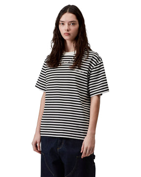 Carhartt Wip Ezra Stripe Women's T-Shirt Black