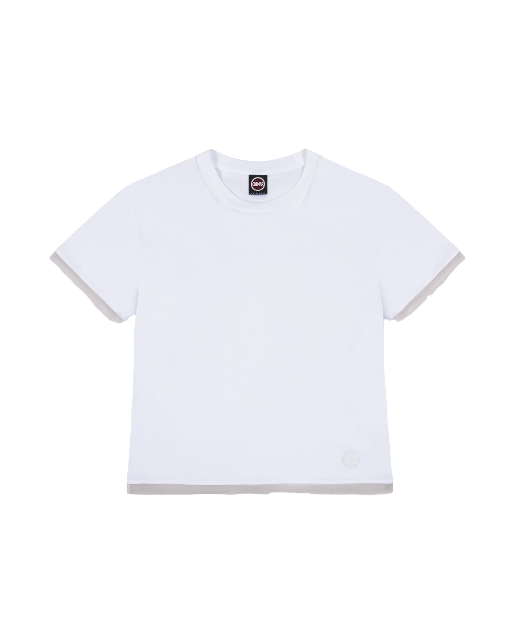 T-Shirt Donna Colmar Originals con Tulle Bianco