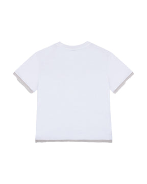 T-Shirt Donna Colmar Originals con Tulle Bianco