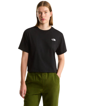 The North Face Simple Dome Women's Crop T-Shirt Black
