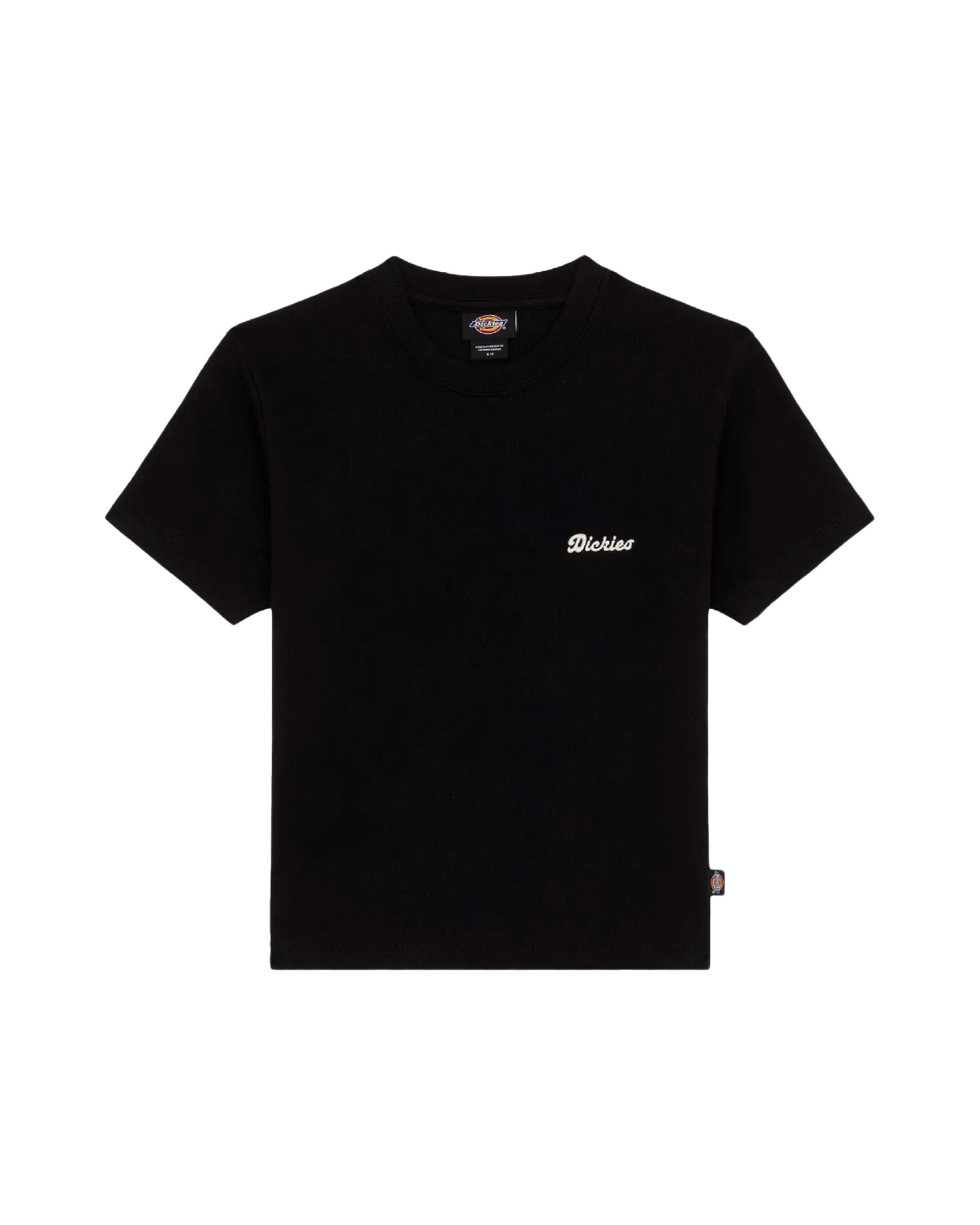 T-Shirt Donna Dickies Lewistown Embro Ss Tee W Nero
