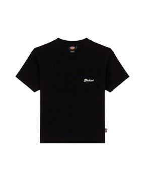 T-Shirt Donna Dickies Lewistown Embro Ss Tee W Nero