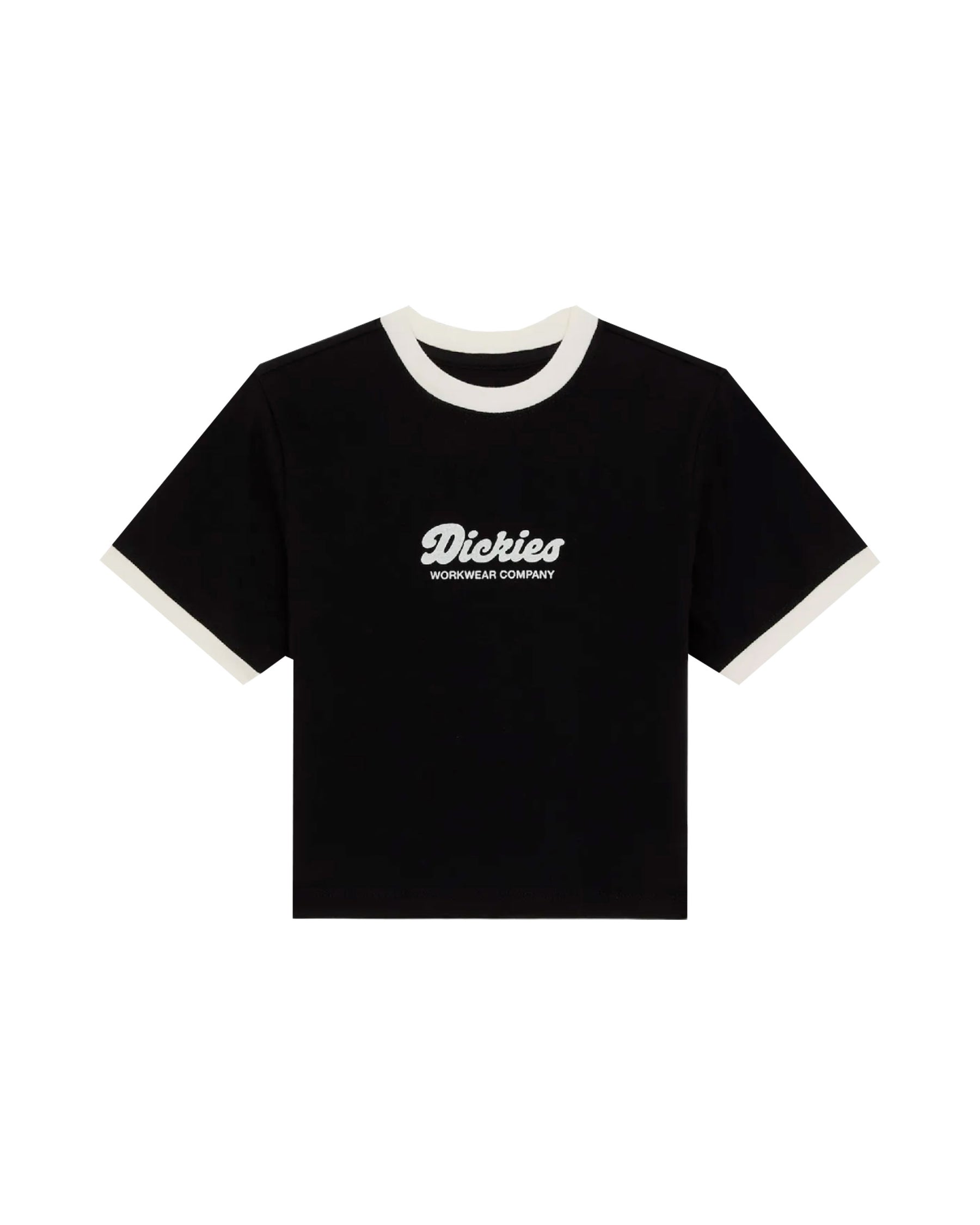 T-Shirt Donna Dickies Lewistown Ringer Ss Tee W Black