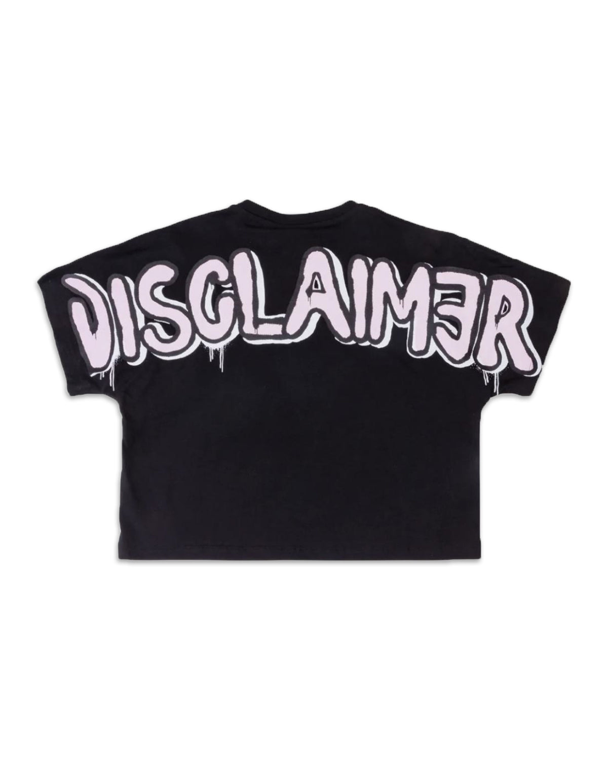 T-Shirt Donna Disclaimer Nero