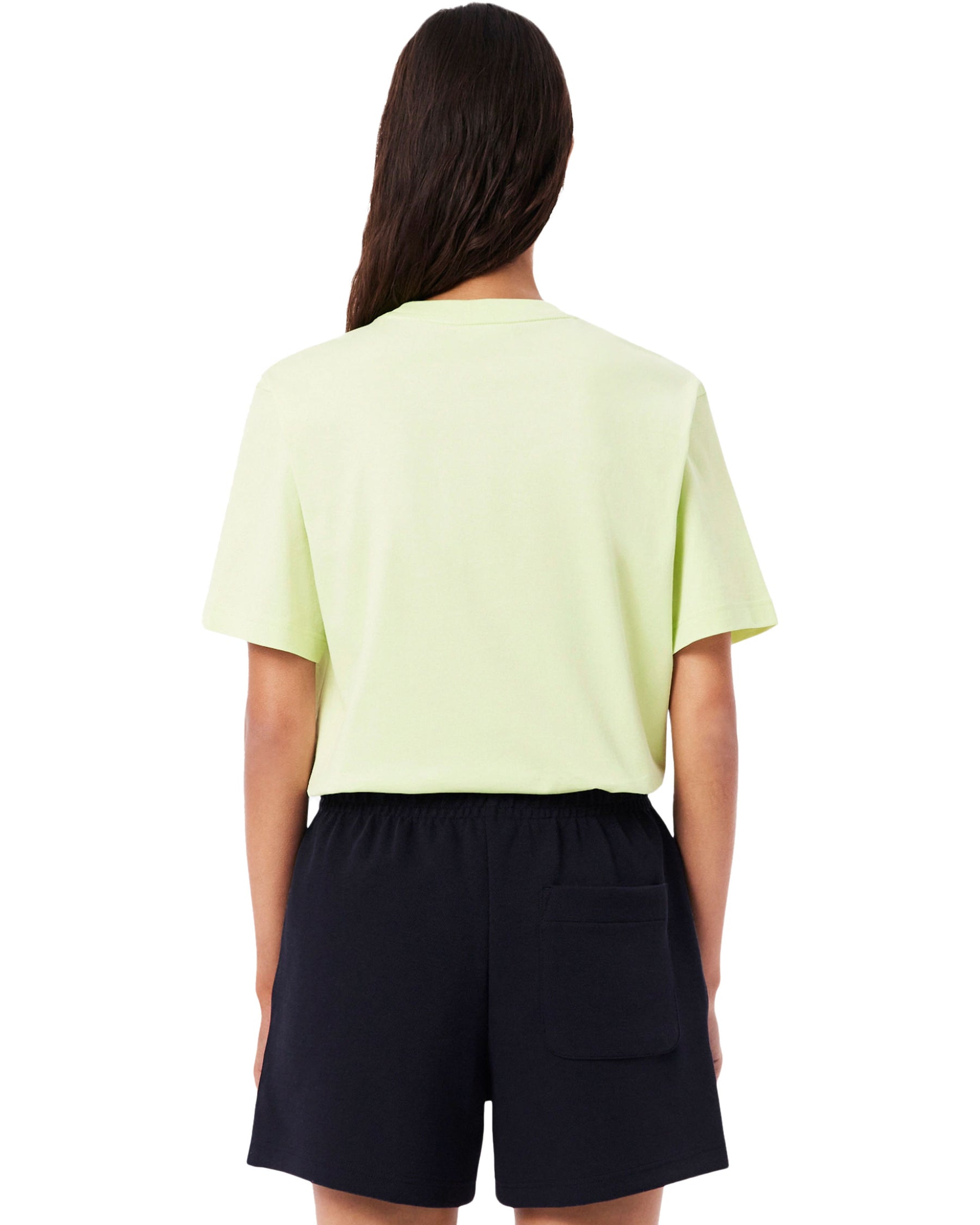 T-Shirt Donna Lacoste Basic Logo Verde Chiaro