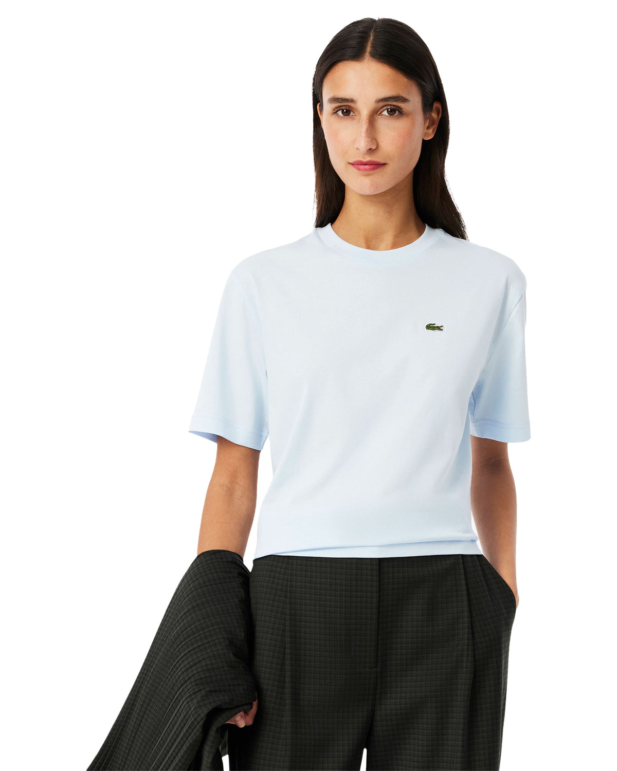 T-Shirt Donna Lacoste Celeste