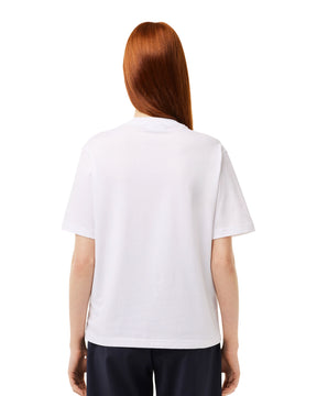 Woman's Tee Lacoste Classic Logo White