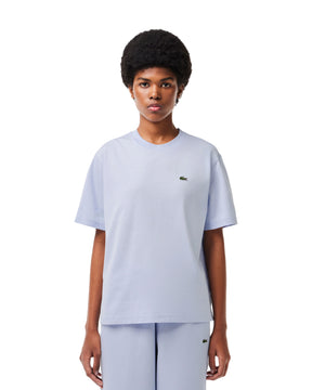 Woman's Tee Lacoste Classic Logo Light Blue