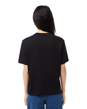 Woman's Tee Lacoste Classic Logo Black