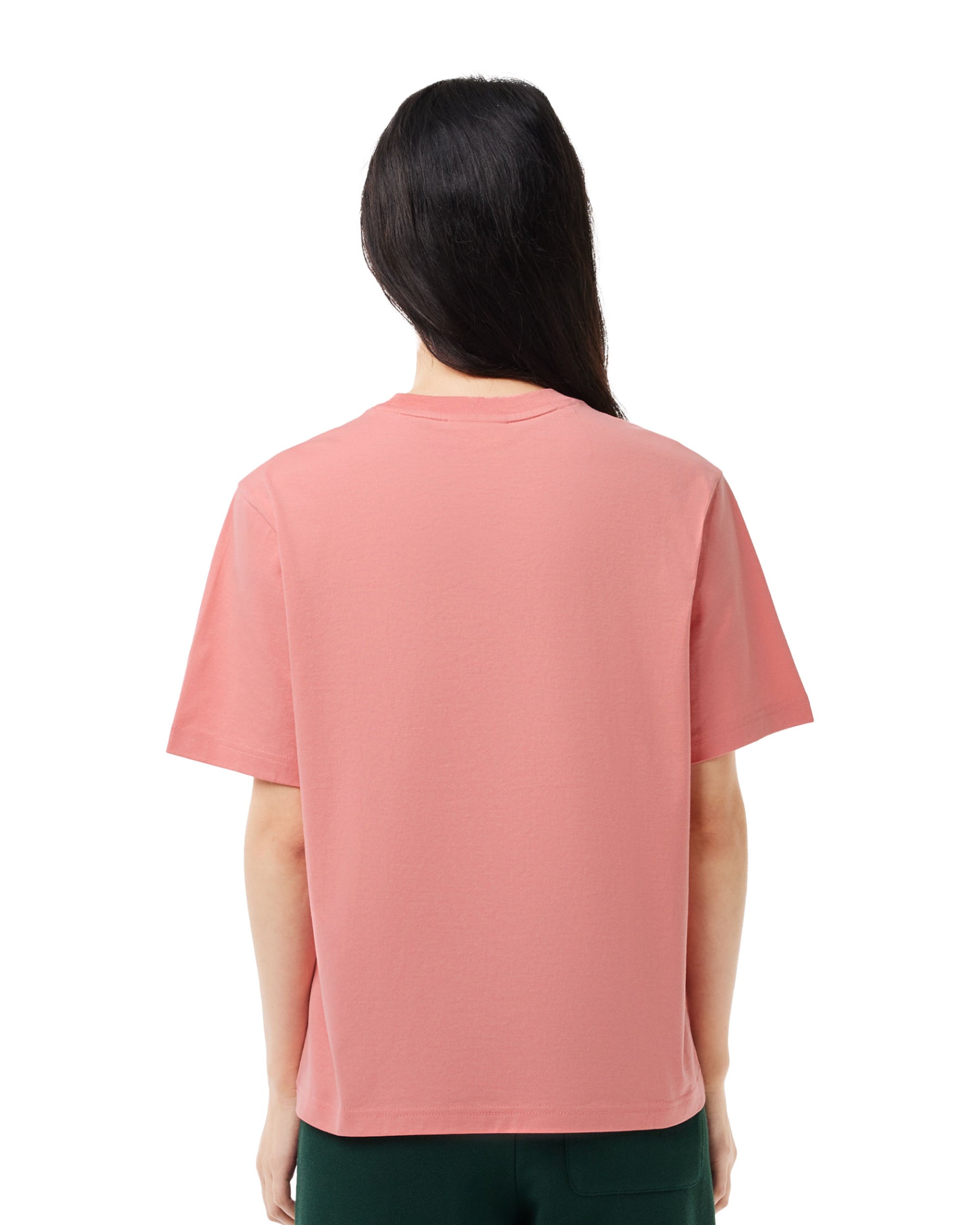 T-Shirt Donna Lacoste Classic Logo Rosa