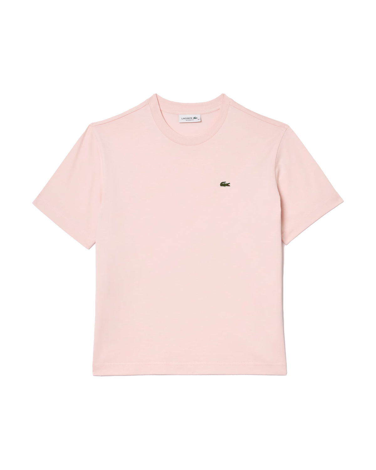 T-Shirt Donna Lacoste Relaxed Classic Logo Rosa