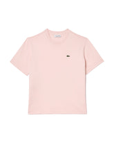 T-Shirt Donna Lacoste Relaxed Classic Logo Rosa