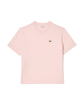 T-Shirt Donna Lacoste Relaxed Classic Logo Rosa