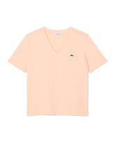 Lacoste Women's V-Neck T-Shirt Light Orange