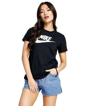 Woman's Tee Nike Big Logo Black