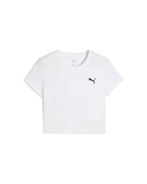 Woman's Puma Wardrobe Ess Baby Tee White